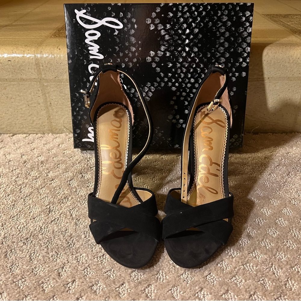 Sam Edelman YANCY,BLACK SUEDE Sz 6.5M